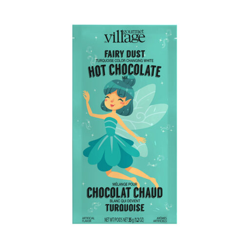 Gourmet Village Colour Changing Hot Chocolate Drink Mix, Fairy Dust Turquoise