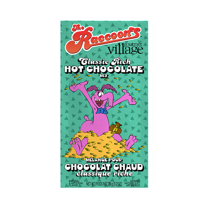 Gourmet Village Raccoons Hot Chocolate Drink Mix, Cyril Classic Chocolate