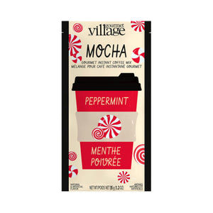 Gourmet Village Instant Coffee Drink Mix,  Peppermint Mocha