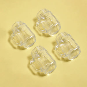 Kikkerland Shot Glass Set of 4, Mason Jar