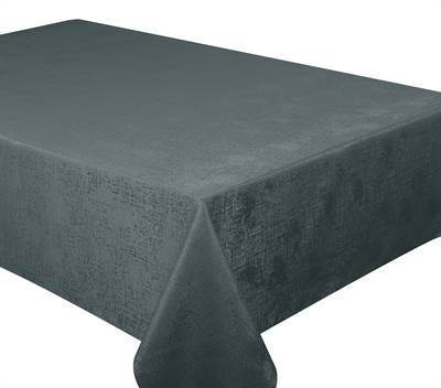 Texstyles Deco Tablecloth 60 x 144 Inch, Glimmer Charcoal