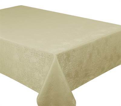 Texstyles Deco Tablecloth 60 x 102 Inch, Glimmer Gold