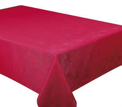 Texstyles Deco Tablecloth 54 x 72 Inch, Glimmer Red