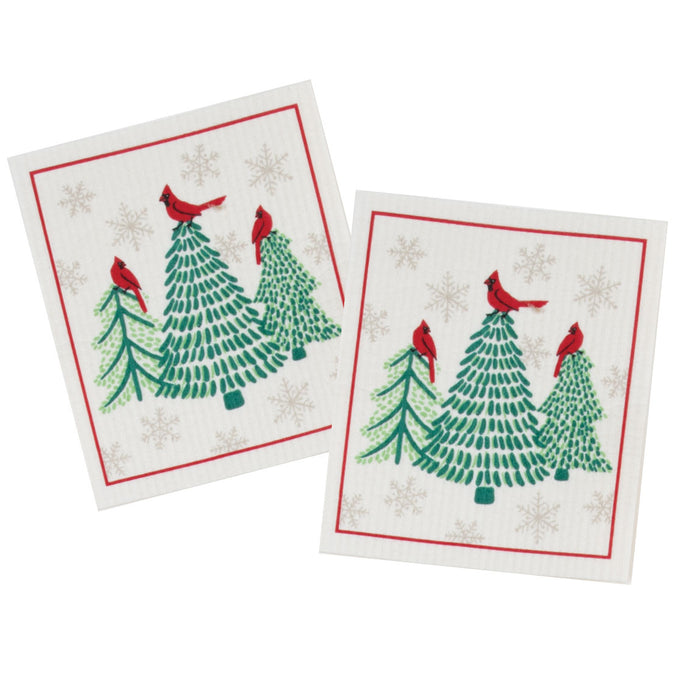Kay Dee Swedish Dishcloth Set of 2, Woodland Walk