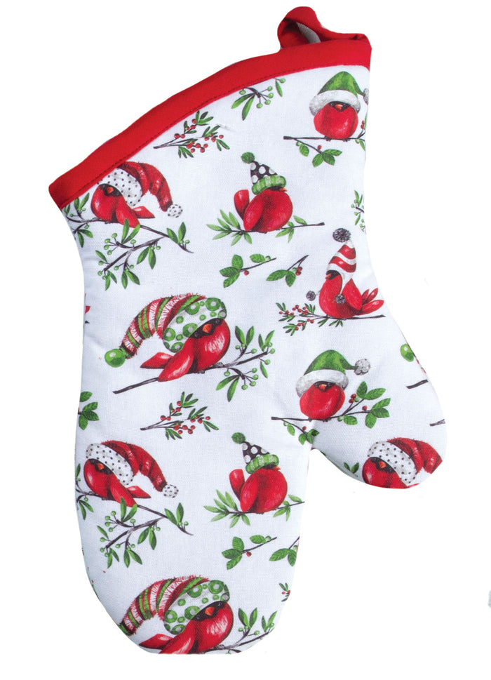 Kay Dee Oven Mitt, Playful Cardinal