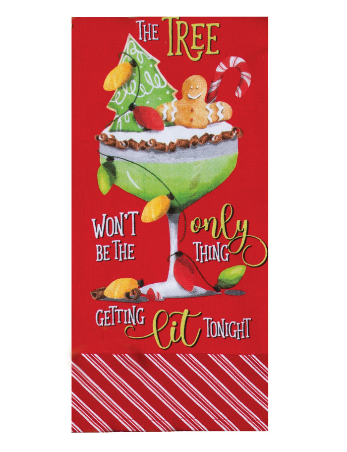 Kay Dee Dual Purpose Terry Tea Towel, Holiday Cheers Gingerbread