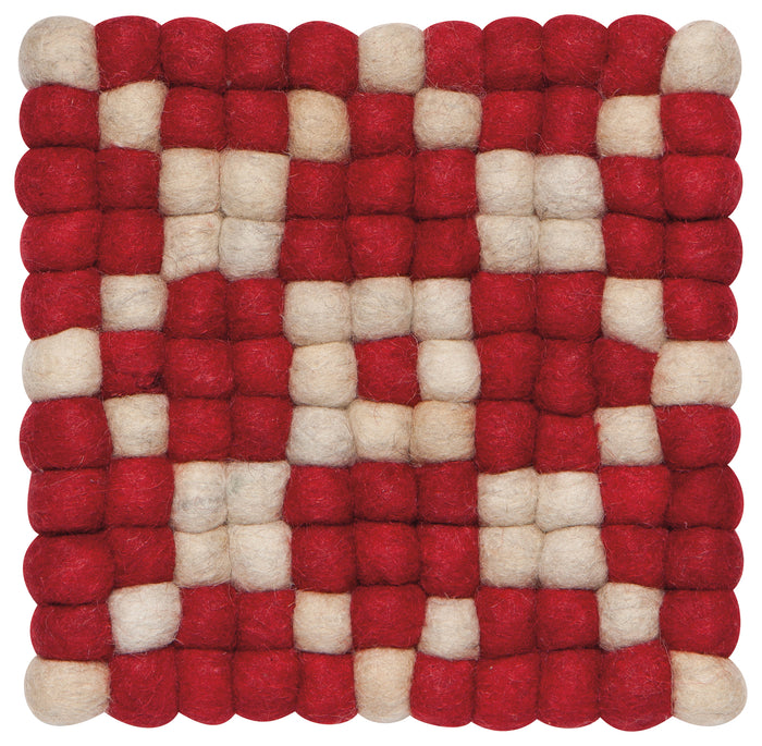 Danica Heirloom Dot Trivet, Cranberry