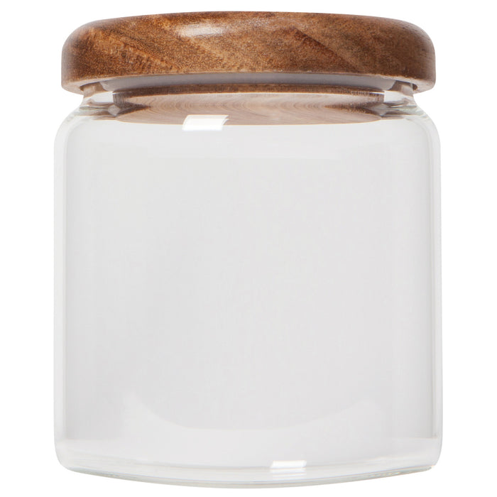 Danica Heirloom Glass Jar with Acacia Wood Lid 20 oz