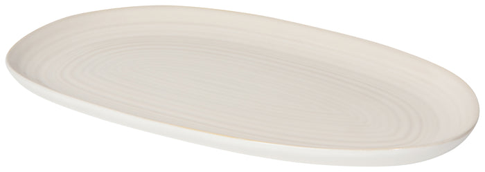 Danica Heirloom Oval Platter 10.5 Inch, Aquarius Oyster