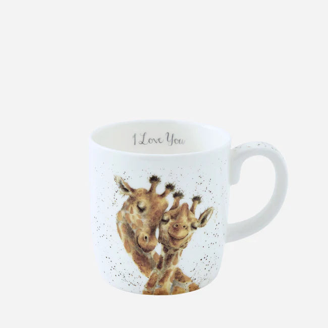 Wrendale Designs Mug 14 oz, Giraffe "I Love You"