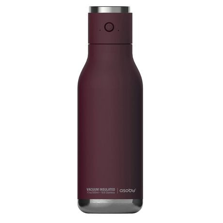 Asobu Wireless Speaker Water Bottle, Burgundy