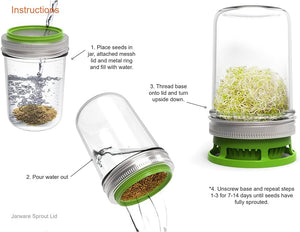 Jarware Seed Sprouter Jar Attachment