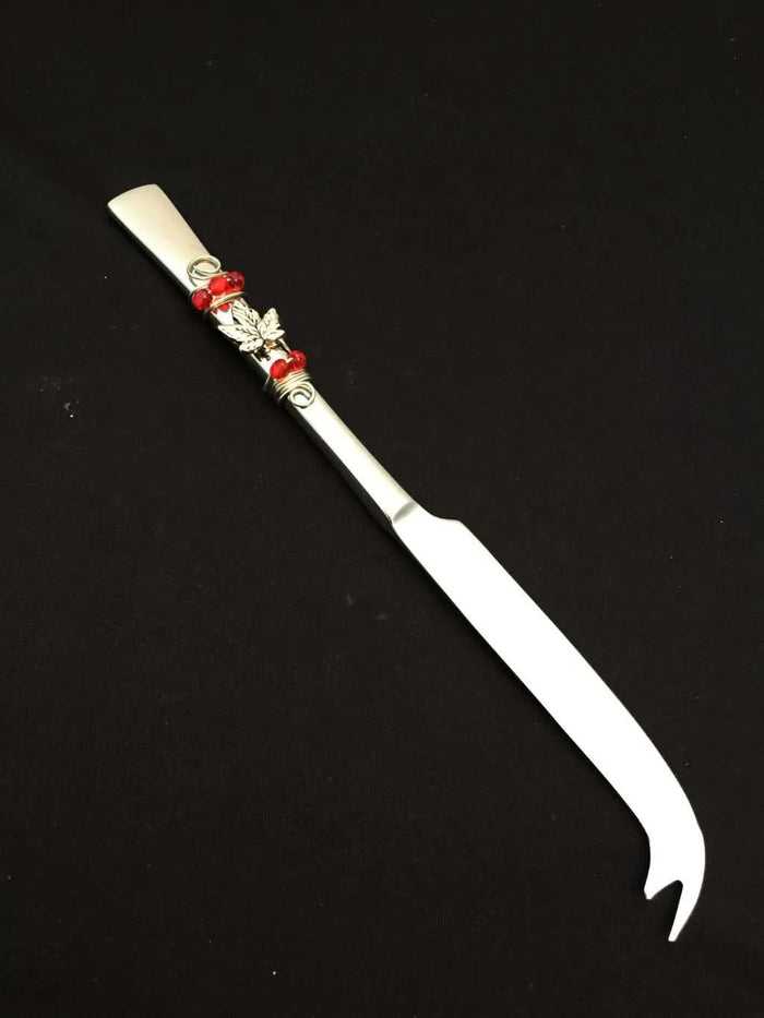 Dazzling Gourmet Cheese Knife, Canadiana Maple Leaf