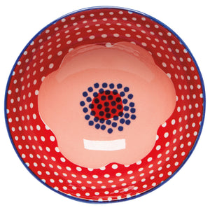Danica Jubilee Stamped Bowl 4.5 Inch, Poppy