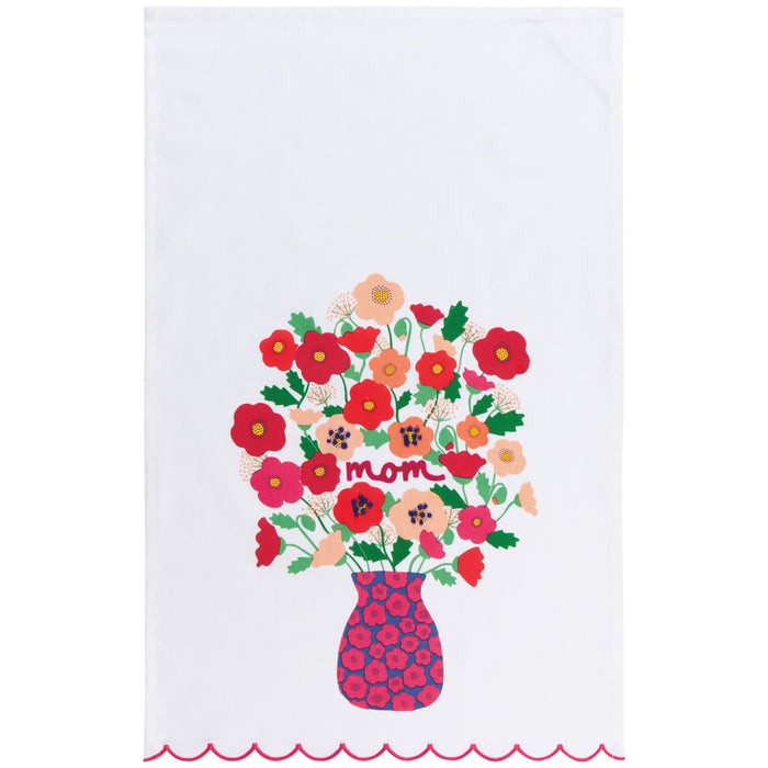 Danica Jubilee Tea Towel, Poppy