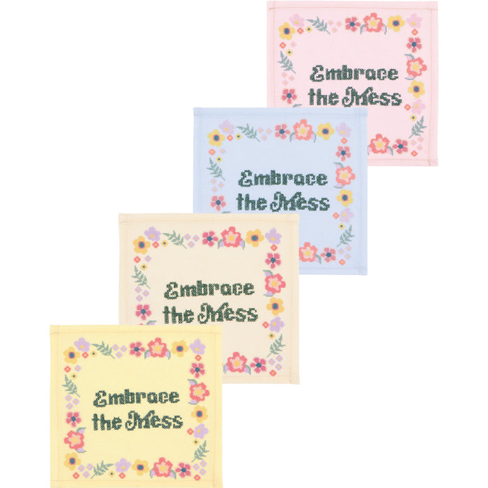 Danica Jubilee Cloth Cocktail Napkins Set of 4, Kitsch Stitch