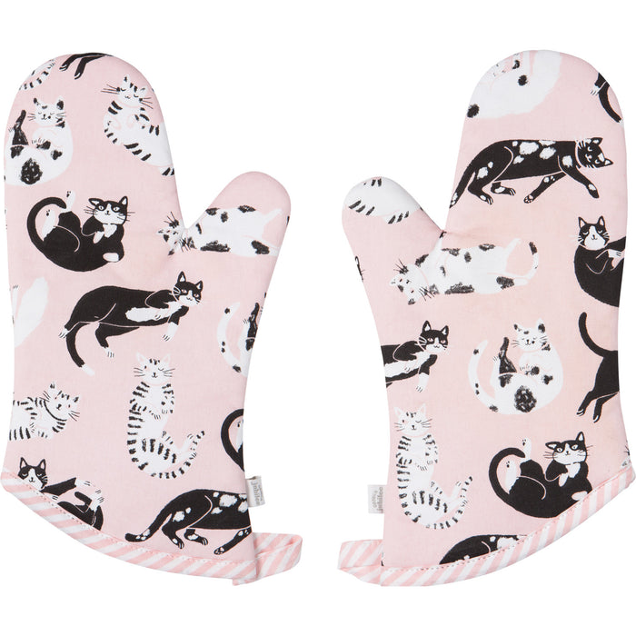 Danica Jubilee Oven Mitt Set of 2, Meow & Furever