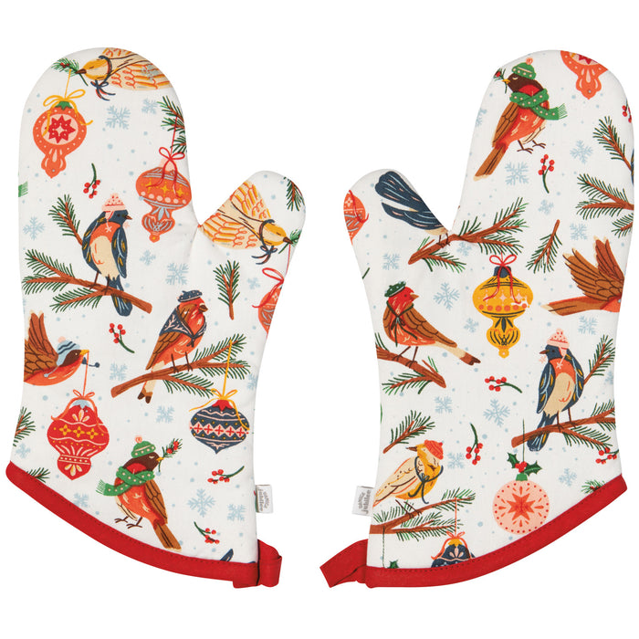 Danica Jubilee Oven Mitt Set of 2, Season's Tweetings