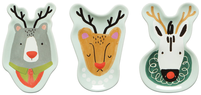 Danica Jubilee Shaped Dish Set of 3, Rudolph Imposter