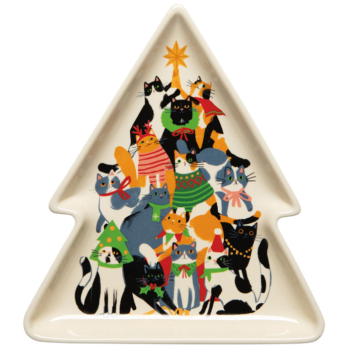 Danica Jubilee Shaped Dish, Christmas Kitty Carol