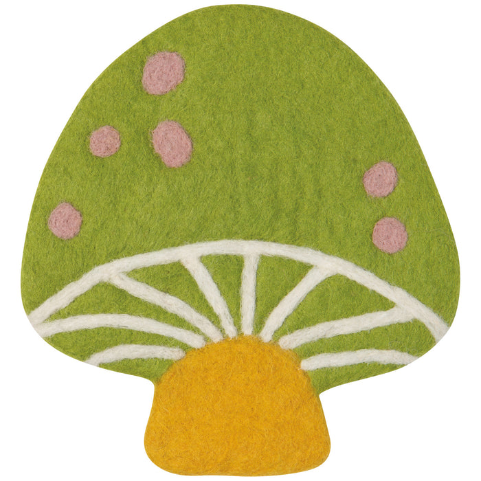 Danica Jubilee Felt Wool Trivet, Mushroom Gems