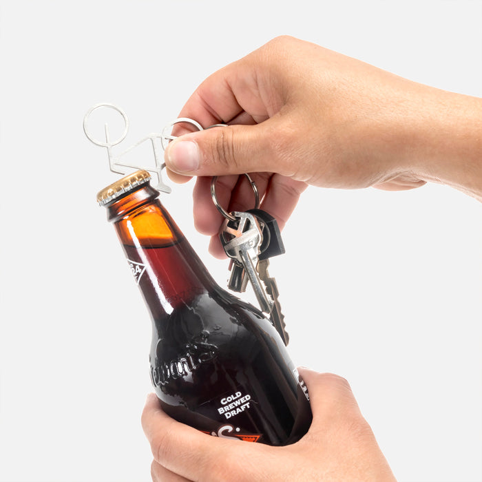 Kikkerland Fiets Metal Bike Key Ring &Bottle Opener