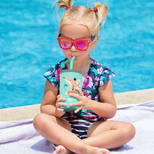Asobu Mini Sippy Travel Cup 12oz, Teal Fox