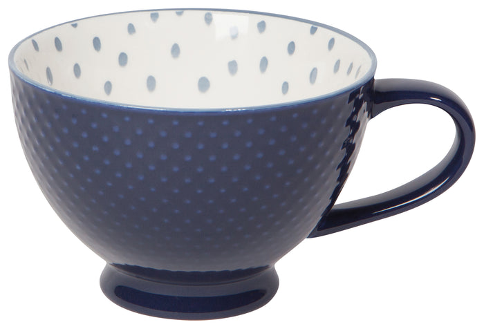 Danica Now Designs Stamped Latte Mug 14oz, Ink Blue