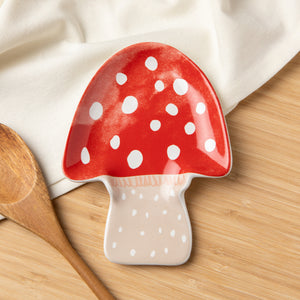 Danica Jubilee Shaped Spoon Rest, Mushroom