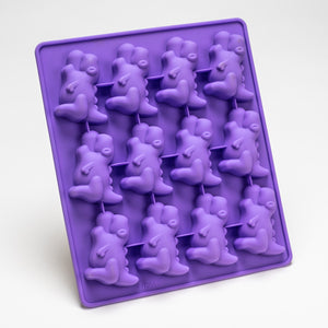 Mobi Silicone Hot Dog Mold, Dinosaurs (Purple)