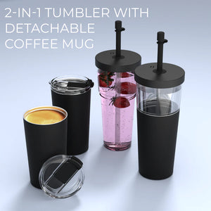 Asobu Marina 2-in-1 Tumbler, Black