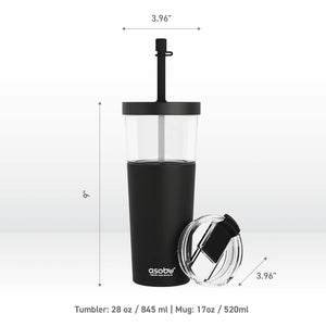 Asobu Marina 2-in-1 Tumbler, Black