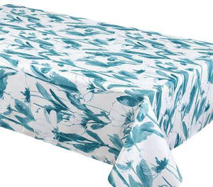 Texstyles Deco Tablecloth 58 x 78 Inch, Natalia Blue