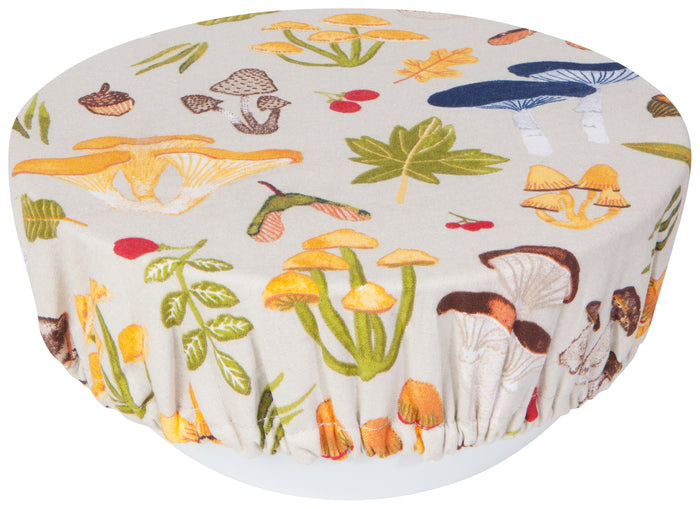 Danica Now Designs Bowl Covers Set of 2, Field Mushrooms