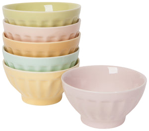 Danica Now Designs Pinch Bowls Set of 6, Flora Sundae Bar