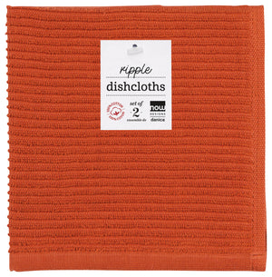 Danica Now Designs Ripple Dishcloths Set of 2, Ripple Rust