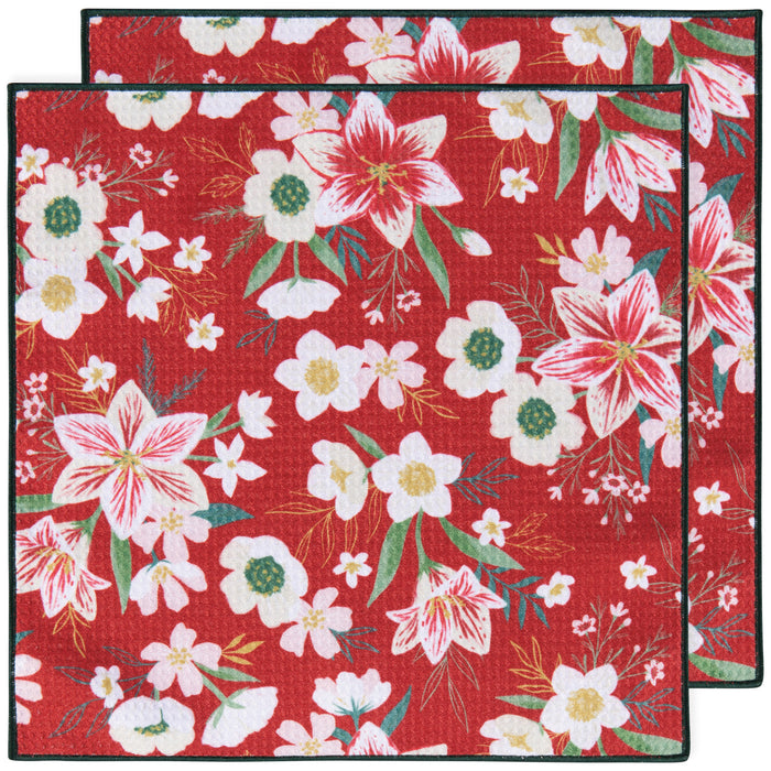 Danica Now Designs Renew Recycled Microfibre Dishcloth Set of 2, Amaryllis
