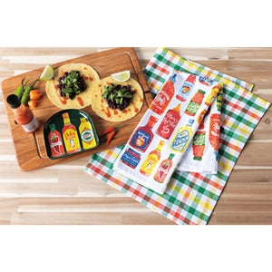 Danica Now Designs Tea Towel Set of 2, Hot Sauce