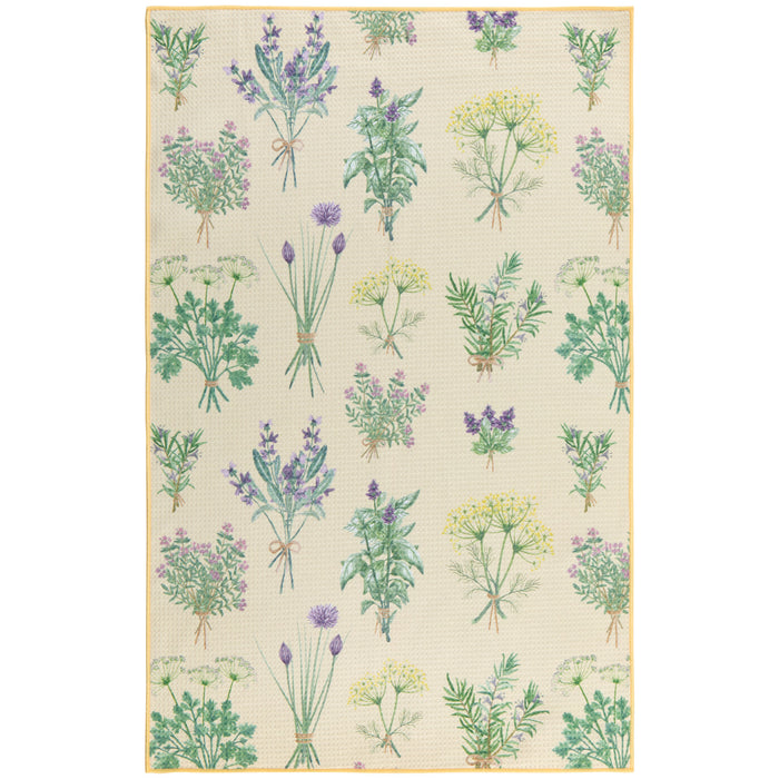 Danica Now Designs Renew Recycled Microfibre Tea Towel, Fresh Herbs