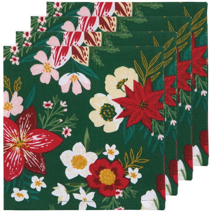 Danica Now Designs Cloth Napkin Set of 4, Amaryllis