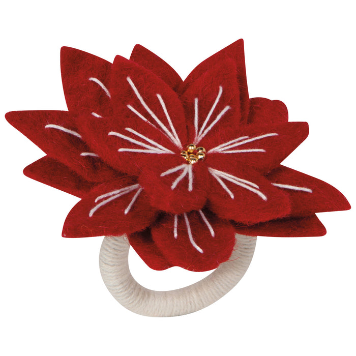 Danica Now Designs Felt Napkin Ring, Amaryllis