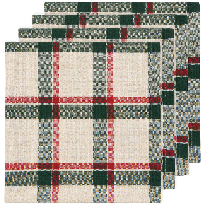 Danica Now Designs Cloth Napkins Set of 4, Noel Plaid