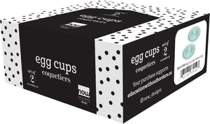 Danica Now Designs Egg Cups Set of 2, Robin's Egg Speckle