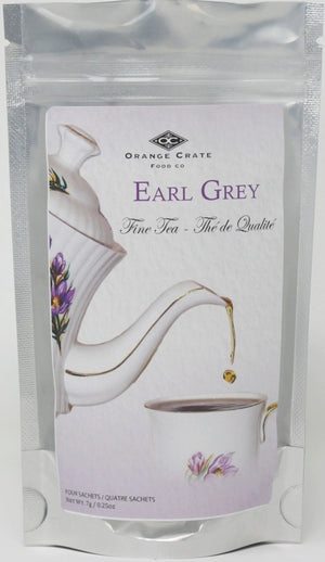 Orange Crate Holiday Tea Bags Set of 8, Earl Grey