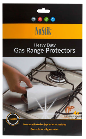 NoStik Reusable Heavy Duty Gas Range Protectors Set of 4