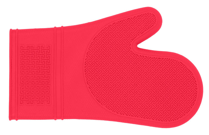 Kitchen Basics Silicone Oven Mitt 12 Inch, Paradise Pink