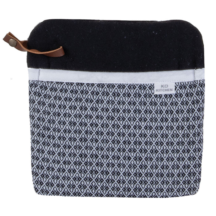 Kay Dee KD Kitchen Pot Holder Pocket Mitt, Onyx Black