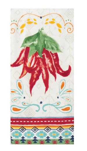 Kay Dee Dual Purpose Terry Tea Towel, Mi Casa Hot Peppers