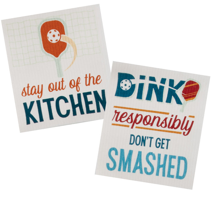 Kay Dee Swedish Dishcloth Set of 2, Pickleball