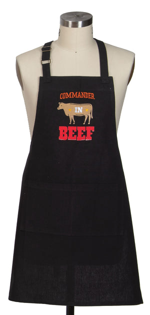 Kay Dee Apron Adult Chef, BBQ Commander in Beef